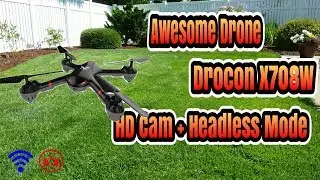 DROCON Drone For Beginners X708W Wi Fi Fpv Training Quadcopter With HD Camera Equipped With Headless