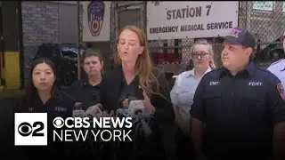 FDNY officials discuss newborn abandoned on sidewalk in Chelsea