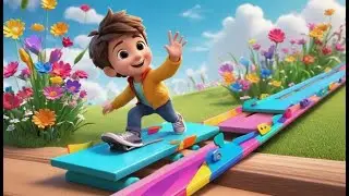 Finger boards go ollie ollie ollie | English Nursery Rhyme for Kids | Baby Songs