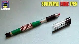 Survival Fire Pen | survival fire technique | How to make fire