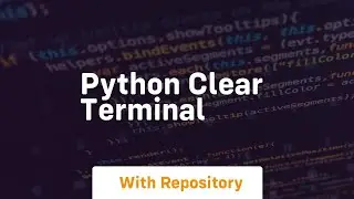 python clear terminal