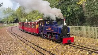 Perrygrove Railway train departing from Rookwood