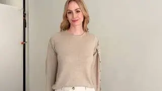 SS25 Michelle Cashmere Crew Neck Cardigan & Marie Short Sleeved Cashmere Sweater