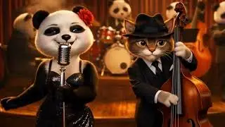 Panda Jazz IA Incroyable – Musique Relaxante pour Étudier et Dormir (4K)
