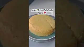 Soft and fluffy vegan vanilla sponge cake | vegan cake | vegan sponge cake | perfect vegan cake