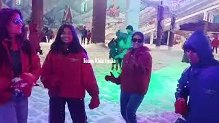 Ice Everywhere Snow |playing With Snow Team Kids India Dance on the ice floor Entertainment