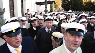 Studentsångarna sjunger in våren i Lund 2017