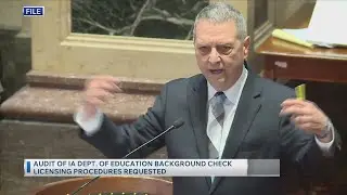Audit Of Iowa Dept. Of Education Background Check Licensing Procedures Requested
