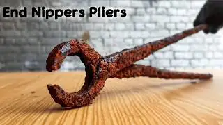 Rusty End Nippers Restoration | Satisfying Hand Tool Makeover