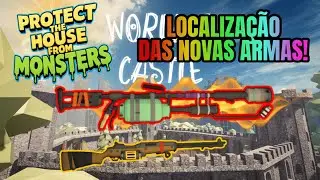 NOVA ATUALIZA&Ccedil;&Atilde;O! LOCALIZA&Ccedil;&Atilde;O DO LAN&Ccedil;A-CHAMAS e NOVO RIFLE no Protect the House from Monsters Roblox