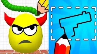 Draw To Smash Logic Puzzle VS Draw Hero 3D Satisfying ASMR Gameplay (Android, ios) (New Update)