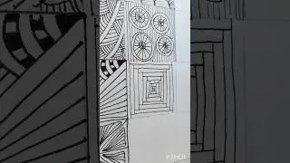 3D new zentangle #art #doodle #zentangle #relaxing #calm #arttherapy #easydoodles #vacation #new #3d