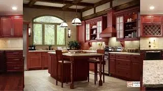 Forevermark Kitchen Cabinets Greystone Shaker / K-Cinnamon Glaze - Cabinets House