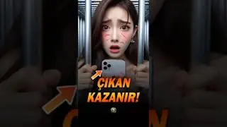 Bu kız İphone kazanmaya &ccedil;alışırken SIKIŞTI! 😵