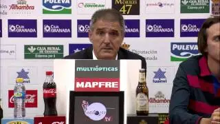 Rueda de prensa de Paco Herrera despu&eacute;s del Granda CF - Celta de Vigo