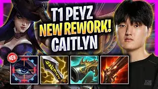 T1 PEYZ TRIES CAITLYN WITH NEW REWORK! - T1 Peyz Plays Caitlyn ADC vs Ezreal! | Season 2026