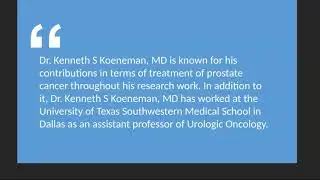 Dr. Kenneth Scott Koeneman, MD - Medical Professional