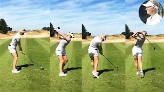 フリーダ・キンハルト Frida Kinhult プロゴルファー DRIVER SHOT SLOW MOTION !!!