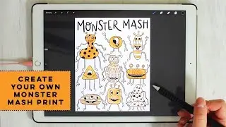 Create Your Own Monster Mash Print - Procreate Illustration Tutorial