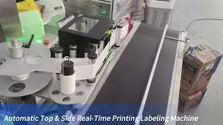 Automatic Top & Side Real-Time Printing Labeling Machine