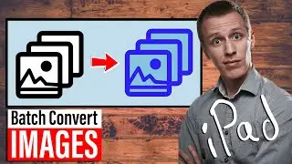 How To Batch Convert IMAGES on iPad (No third party App needed!)