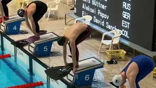 CMAS Finswimming World Cup, I Round, 23.02.2019, Boys 50AP, heat 6
