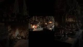 Preview - Witch Kitchen Fireplace 🧙&zwj;♀️🔥 Hanging Herbs & Warm Hearth Flame Ambience