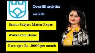 StudyGate | Senior Subject Matter Expert | Easy Application | Salary 20000 per month | Apply Now