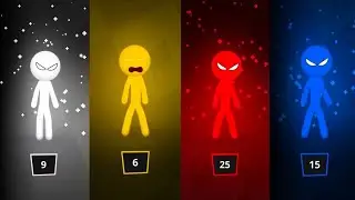 Stickman Party: Турнирный режим для 4 игроков | Безумный геймплей с мини-играми