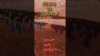 СТИВ ИЗ МАЙНКРАФТА ПРОТИВ СПЛИНТЕРА! Steve vs Splinter #minecraft #ultimateepicbattlesimulator2