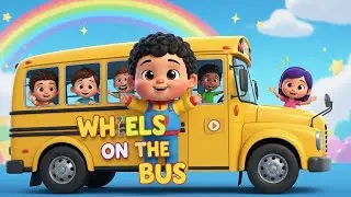 Wheels on the Bus 🚌 | African City Version 🌈 | Fun Kids Song | Dudu Kids