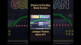 Iphone 13 pro max blank screen solution by jumper points #iphone13promaxblankscreensolution #gsmkhan