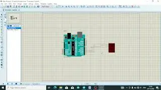 7 segment display with Arduino in Proteus