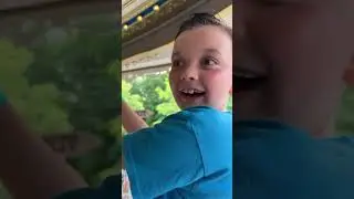KidVentures is live! Riding a ZEBRA on the classic Carousel at Dollywood!