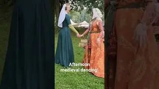 Morning medieval dancing at Pennsic! #ballroomdance #dancevideo #livinghistory #sca #pennsic50