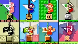 EVOLUTION of MARIO HITTING THE FLAG! in Super Mario Bros. Remastered