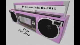 E128 Panasonic RX-FM15 Boombox