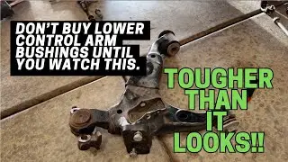 Lower control arm bushings, lower ball joints and cam gussets