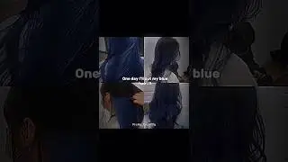 One day I'll cut my blue hair #trending #viral #fypシ゚ #editing #me #love #him #blue #hair #nerve