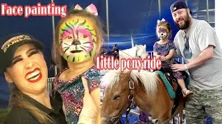 Scarlet Heart first time Riding a Little Pony | GARDEN BROS NUCLEAR CIRCUS