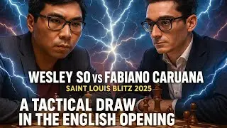 Wesley So vs Fabiano Caruana | Saint Louis Blitz 2025 | A Tactical Draw in the English Opening