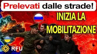 È iniziato: uomini russi assaliti e trascinati sui bus per il fronte