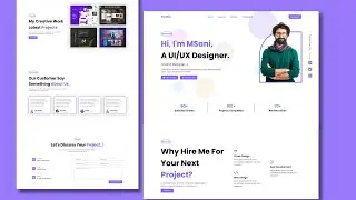 Build a Responsive Personal Portfolio Website using Html, CSS, JavaScript