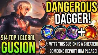 DANGEROUS DAGGER! CRAZY FAST HANDS | Top 1 Global Gusion | GUSION BEST BUILD 2020 - Mobile Legends