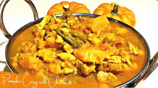 Easy Pumpkin Curry with Chicken. Pumpkin recipes. Pumpkin curry recipe.