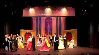 Annie Gaybis and the cast of Die Fledermaus dance the to original song 