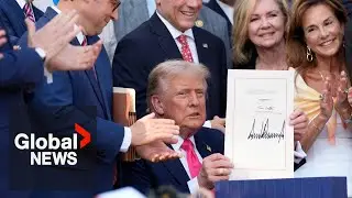 Trump signs 