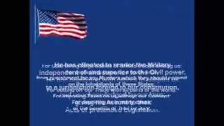 Declaration of Independence narrated with text