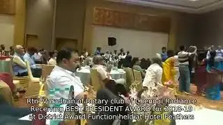 Rotary 3232 Best President award 19-20