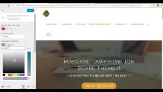 Customizing fonts, font sizes and similar for Robojob WordPress theme